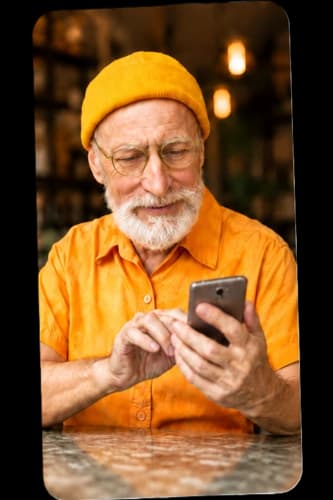A restaurant operator at work